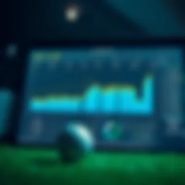 Chart analyzing golf statistics and performance metrics