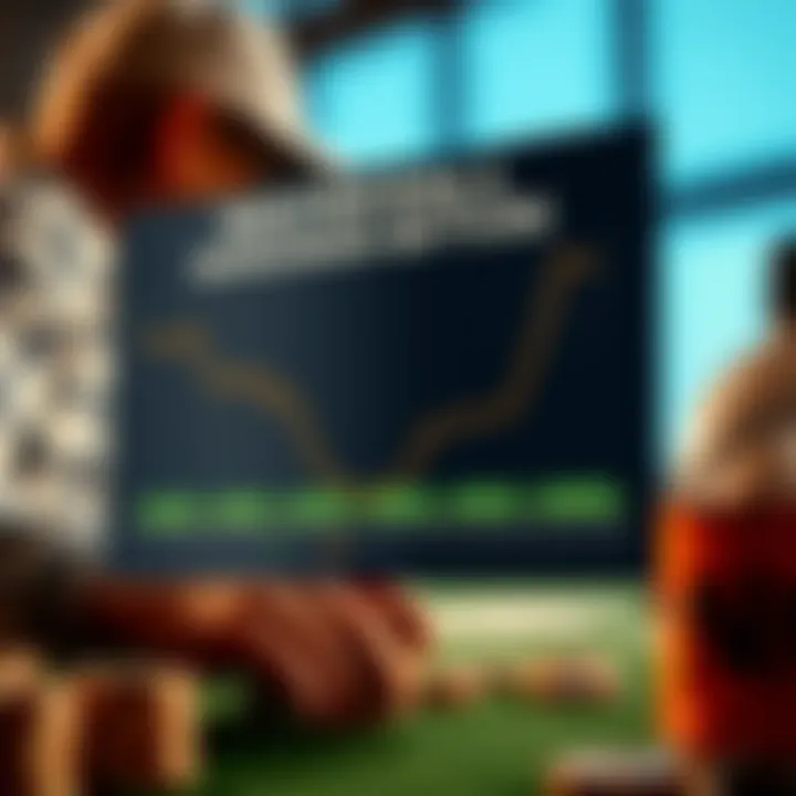 Graph depicting bankroll management techniques for bettors