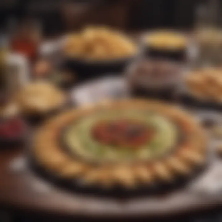 A selection of healthy snacks on a poker table