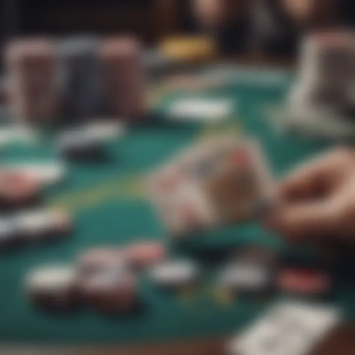 Strategic card placement in blackjack gameplay