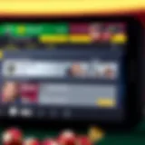 Caesars Sportsbook app interface showcasing betting options