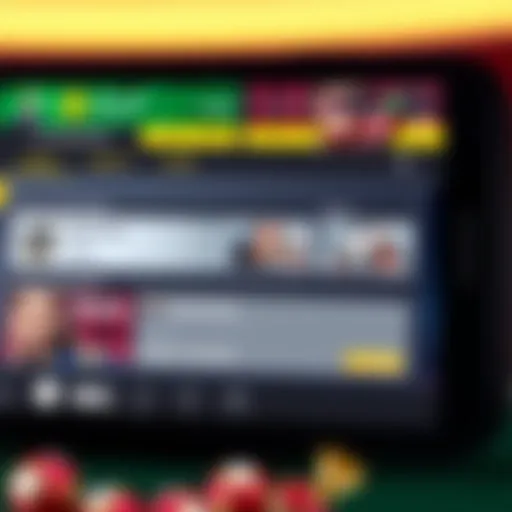 Caesars Sportsbook app interface showcasing betting options