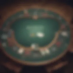 Strategic poker table layout