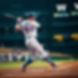 Chicago Cubs player hitting a home run during a game