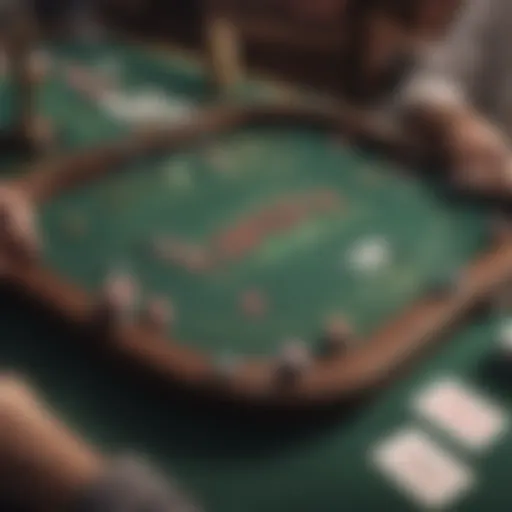 Digital interface showcasing Texas Hold'em gameplay