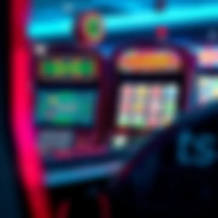 A modern digital slot machine showcasing advanced technology and user interface