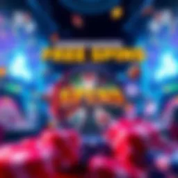 Visual representation of free spins concept in online gaming