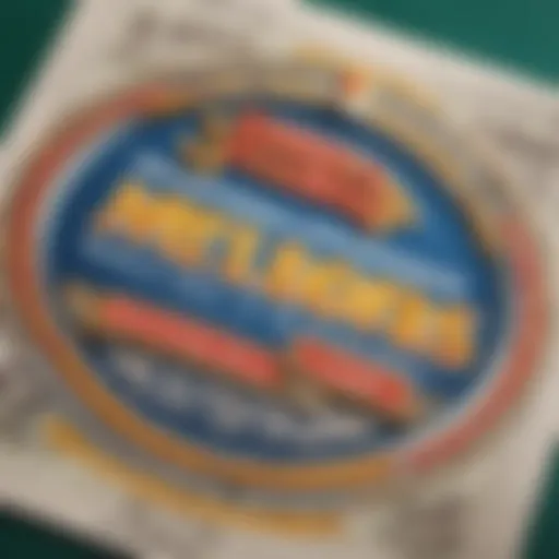 Lottery ticket with Mega Millions branding