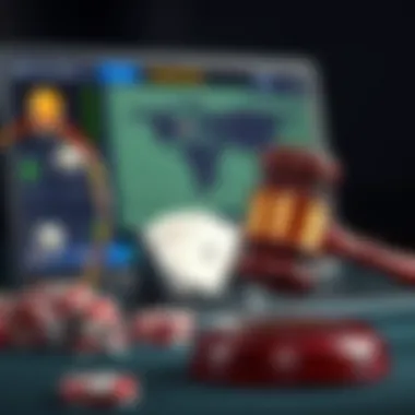 A conceptual image of digital regulations represented by a gavel and a computer.