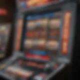 Vibrant Konami slot machine interface showcasing unique game features