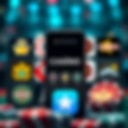 An overview of popular Android casino apps showcasing their logos.