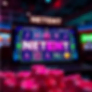 Vibrant NetEnt Slot Game Interface A stunning visual of a NetEnt slot game interface showcasing vibrant graphics and engaging gameplay.