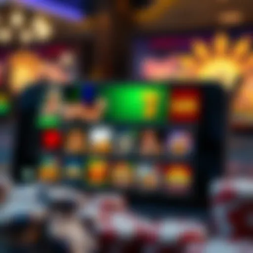 Cash casino app interface showcasing games