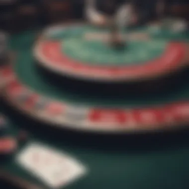 Virtual Blackjack Table Setting