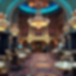 Luxurious ambiance of the MGM Grand Club showcasing its elegant decor