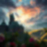 Enchanting landscape of the Emerald City