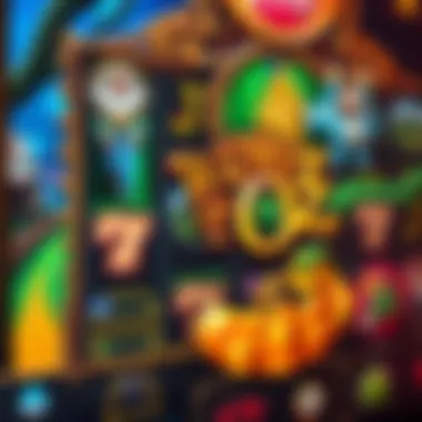 Detailed view of Wizard of Oz slot game interface