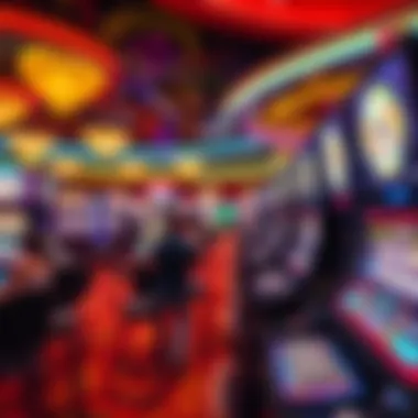 Vibrant gaming floor at Fiesta Hotel and Casino