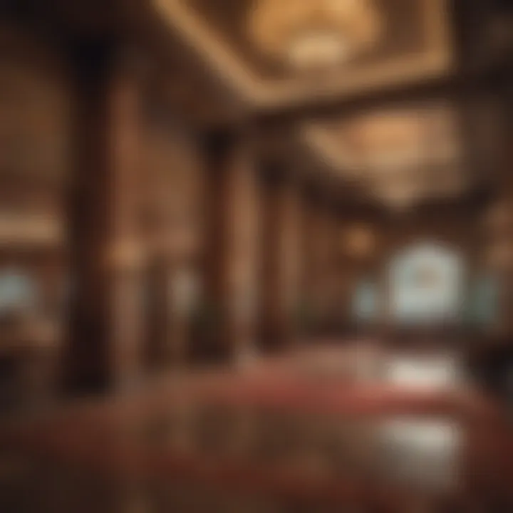 Luxurious interior of the Fremont Hotel & Casino lobby featuring vintage decor