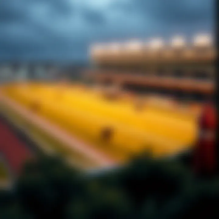 A detailed layout of a horse racing track