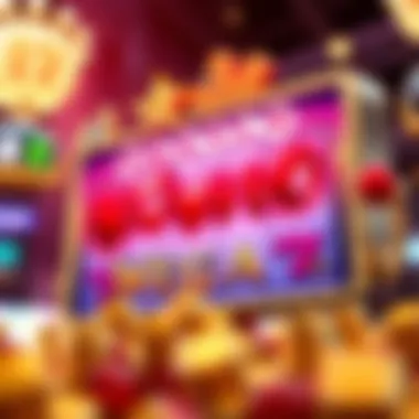 Vibrant casino slot graphics showcasing Heart of Vegas