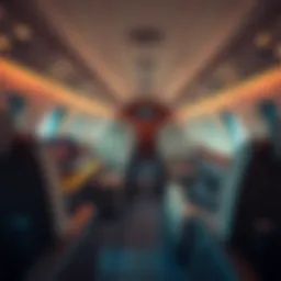 Luxury jet interior designed for comfort