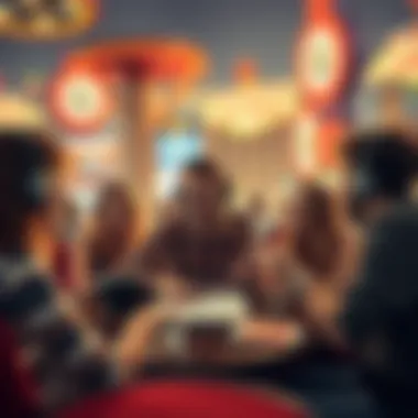 Gamers Planning Their Las Vegas Adventure Group of enthusiastic travelers planning their Las Vegas trip