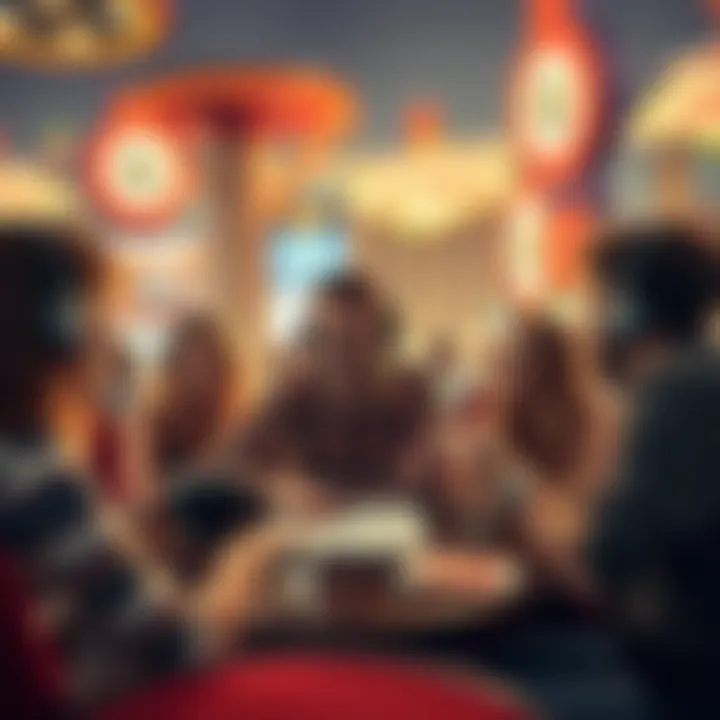 Gamers Planning Their Las Vegas Adventure Group of enthusiastic travelers planning their Las Vegas trip