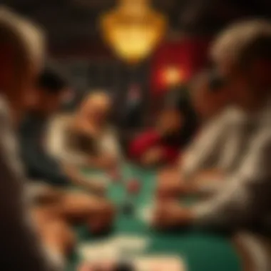 An engaging poker game in progress with focused players