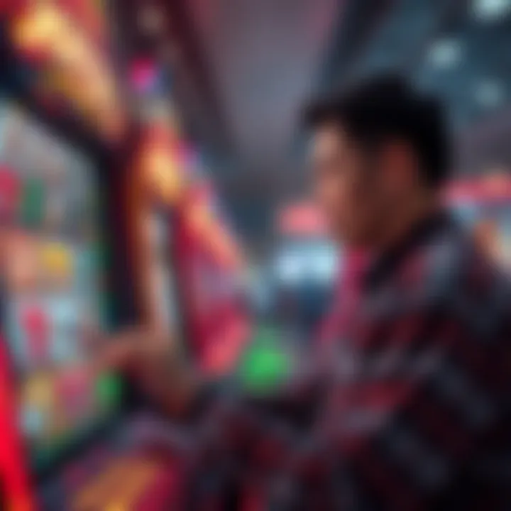 Player engaging with the Moneyball Inferno interface