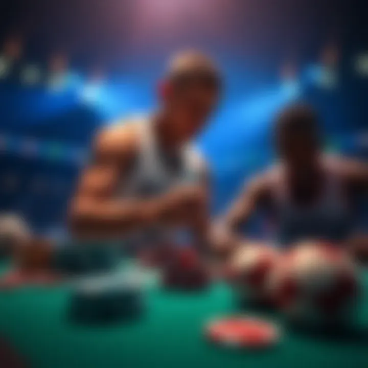 Visual representation of betting strategies