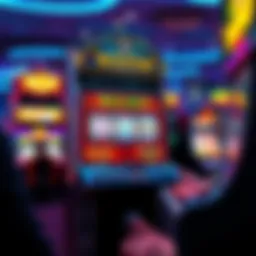 Intricate design of a slot machine showcasing its vibrant interface