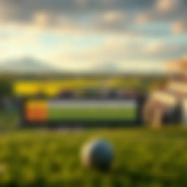 PGA tournament landscape with odds displayed