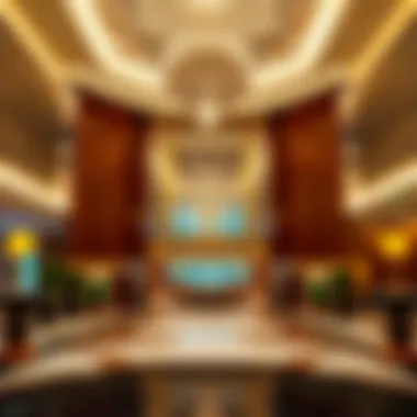 The Grand Entrance of Resorts World Luxurious lobby of Resorts World showcasing modern design