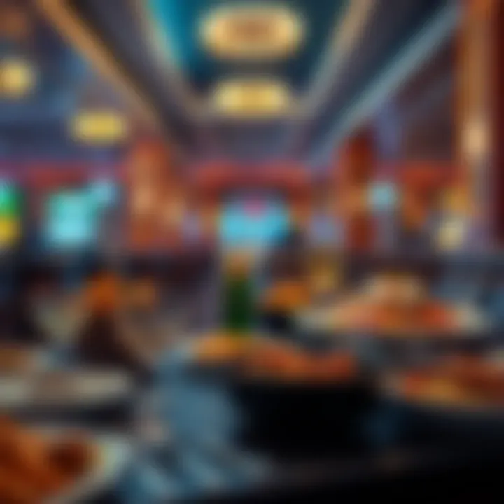 Dining Experience at Riverstar Casino Dining setup featuring a variety of dishes at Riverstar Casino's restaurant