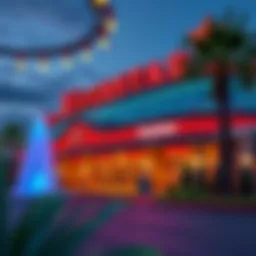 Exterior view of Riverstar Casino showcasing its vibrant architecture