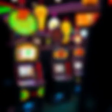 Variety of Penny Slot Machines A vibrant display of various penny slot machines in a casino