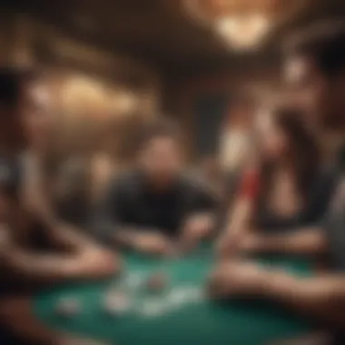 The Thrill of the Game Casual players enjoying a poker game
