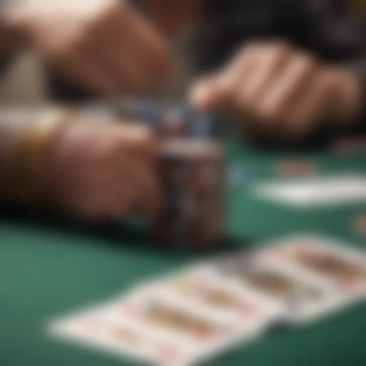 A close-up of advanced graphics in a 3D poker game