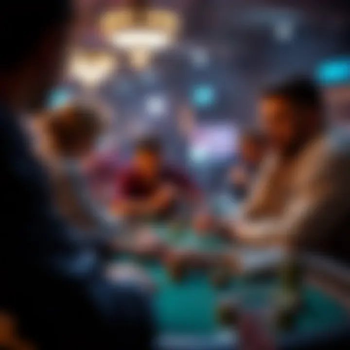 An engaging online poker community interaction