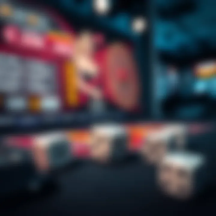 A digital representation of a game interface for an online dice game