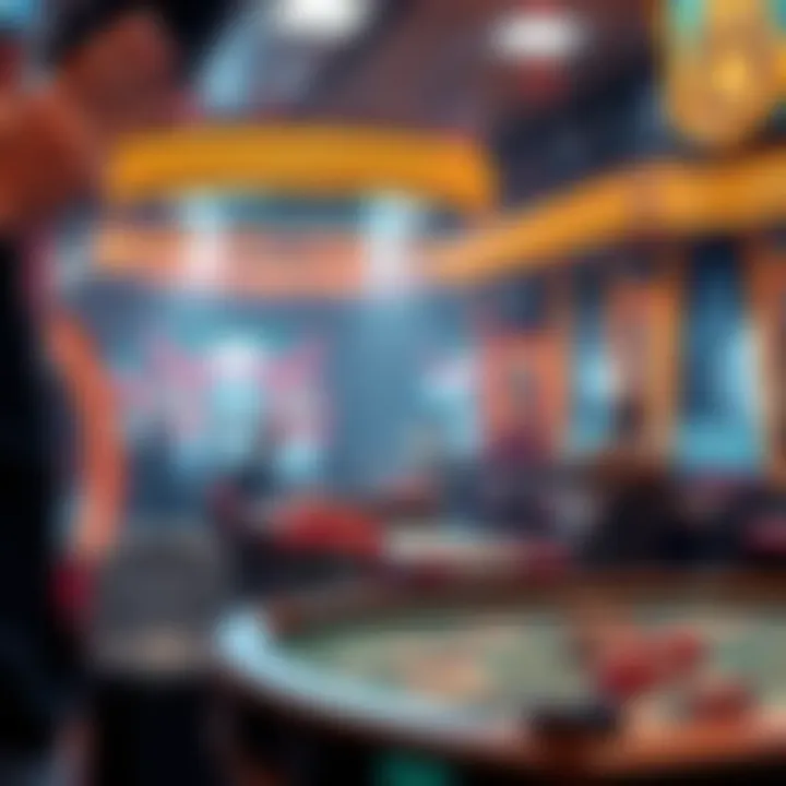 A futuristic concept showcasing technology in online betting environments