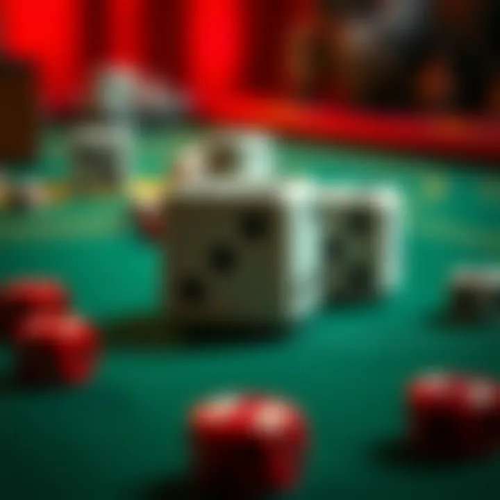 An infographic illustrating the mechanics and odds of dice games