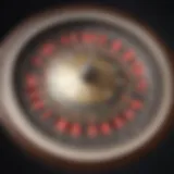 Detailed view of a roulette wheel highlighting number arrangement