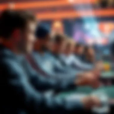 Players Engaged in Action on the House of Poker App A group of players engaged in a virtual poker game