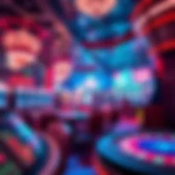 Vibrant virtual casino environment showcasing Winstar online gaming